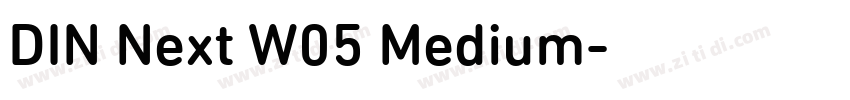 DIN Next W05 Medium字体转换